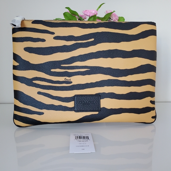 Coach Lunar New Year Tiger-print Tech Pouch - Picture 1 of 9